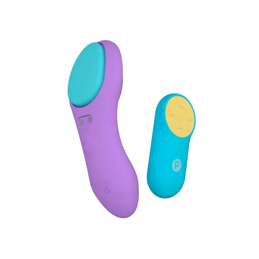 Party Color PANTY Remote Control Vibrator Purple - Vibrators