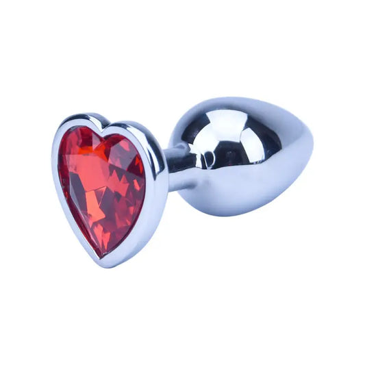 Precious Metals Heart Shaped Butt Plug-Silver - Anal Sex Toys