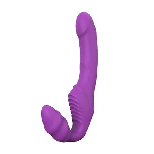 Rechargeable Silicone Strapless Vibrating Dildo - Sex Toys