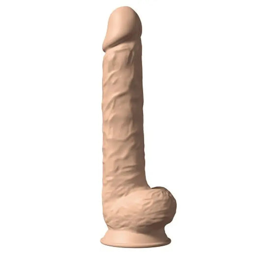 SilexD 15 inch Realistic Silicone Dual Density Dildo with Suction Cup with Balls - Dildos