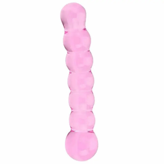 Spectrum Ribbed Glass Dildo - Dildos