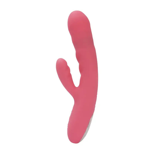 Svakom Avery Thrusting Vibrator with Clitoral Stimulator Pink - Vibrators