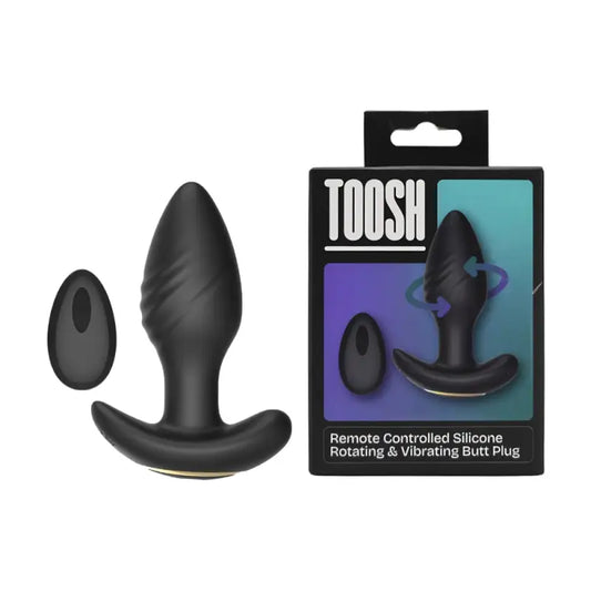 Toosh Remote Controlled Silicone Rotating & Vibrating Butt Plug Anal Sex Toys